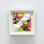 Sean Newport abstract colorful wall sculpture