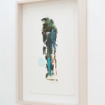 Installed image of Gregory Euclide's "Scrape 9" on a wall.