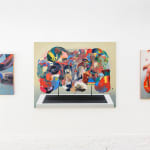 Erik Jones paintings on display at Hashimoto San Francisco