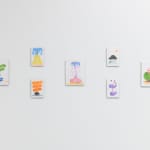 Install image of "Cosmic Bloom" - CHIAOZZA's Exquisite Plant Collages.