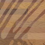 detail of Natalia Juncadella painting of wood floor with cast shadows from plant