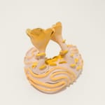 pink and yellow sculpture by Jen Dwyer