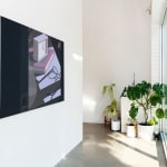 Installation view of Adrian Kay Wong's painting Nightstand in the gallery