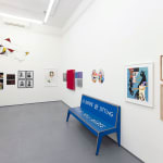 Installation photo of "The Invisible Dog Goes for a Walk" group exhibition