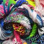 Crystal Wagner colorful biomorphic paper sculpture