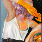 Martine Johanna, The Veil (drawing), 2021