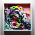 Crystal Wagner colorful biomorphic paper sculpture