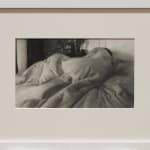 drawing of a person wrapped in blankets