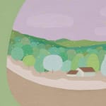 Danym Kwon's panting of a vase with a scene inside it