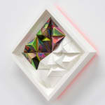 Sean Newport abstract colorful wall sculpture