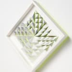 wooden wall sculpture by sean newport - green