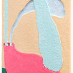 CHIAOZZA - detail image of the mix media work "Pulp Bouquet No. 03"