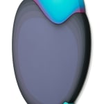Jan Kaláb side view of black gradient circle with melting cool gradient on the outside