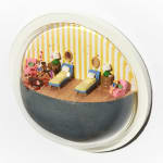 Abigail Goldman's sculpture of a murder in a bedroom Abigail Goldman's sculpture of a murder scene in a bedroom