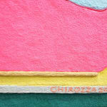 CHIAOZZA - detail image of the mix media work "Pulp Bouquet No. 03"
