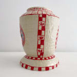Christopher Gale large vase with man's crotch painted on the front