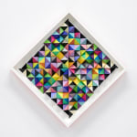 Sean Newport abstract colorful wall sculpture