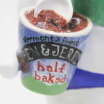 Detail shot of the Ben and Jerry's ice cream tube