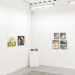 Installation view of various works created for the group exhibition Doggone Delightful at Hashimoto Contemporary San Francisco