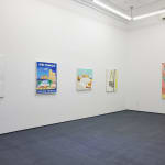 Photograph of Michael McGregor's paintings installed at the New York gallery space