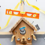 zoom in of birdhouse