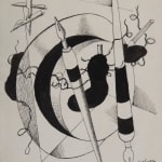 FERNAND LÉGER: Composition Au Porte Plumes et Crayon, 1946, Encre sur papier