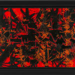 GEORGES MATHIEU: Mouvements Ivres, 1987, Huile sur toile