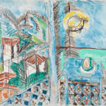 RAOUL DUFY: Le Chapeau Jaune, 1913, Aquarelle et fusain sur papier