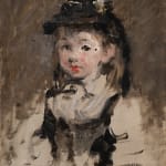 Eva Gonzales, Portrait De Fillette Au Chapeau, 1879-1880