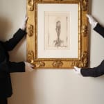 ALBERTO GIACOMETTI: Portrait De Diego, 1947, Gouache sur papier