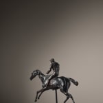 Edgar Degas, Sculpture en bronze, Cheval au Galop sur le Pied Droit, le Pied Gauche Arrière Seul Touchant Terre ; Jockey Monté sur le Cheval