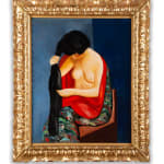 MOÏSE KISLING: Jeune Femme Assise Se Coiffant, 1918, huile sur toile