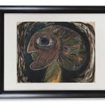 VICTOR BRAUNER: Sans Titre, 1952, Pastel et encre de Chine sur papier