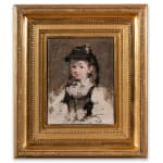 Eva Gonzales, Portrait De Fillette Au Chapeau, 1879-1880