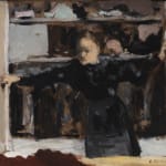 EDOUARD VUILLARD, Marie Ouvrant La Fenêtre , 1893, Huile sur panneau