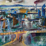 JEAN DUFY, Le Havre, 1930, Huile sur toile