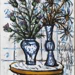 BERNARD BUFFET, Fleurs sur une table chinoise, 1999