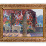 HENRI MARTIN: La Pergola De La Cuisine À Marquayrol, Un Matin d'Automne, circa 1920
