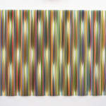 Peter Monaghan, White Paper Radiating Lines Curved, 2021