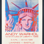 Andy Warhol, 10 Statues of Liberty 1986 Poster, 1986