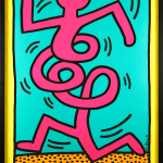 Keith Haring, Montreux Jazz Festival (Yellow), 1983