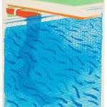 David Hockney, Pool Made with Paper and Blue Ink for Book (Paper Pools), 1980