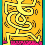 Keith Haring, Montreux Jazz Festival (Green), 1983