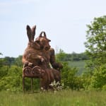 Sophie Ryder, Ladyhare with Child, 2013