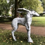Sophie Ryder, Standing Ladyhare with Dog, 2000