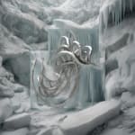 Sougwen Chung, Body Machine (Meridians) - Glacial Biome Series, 2025