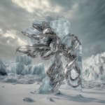Sougwen Chung, Body Machine (Meridians) - Glacier Biome Series, 2025