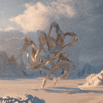 Sougwen Chung, Body Machine (Meridians) - Glacier Biome Series, 2025
