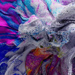 Yawanawa & Refik Anadol, Winds of Yawanawa (NFT Data Painting) 1 of 1, 2023