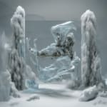 Sougwen Chung, Body Machine (Meridians) - Glacier Biome Series, 2025